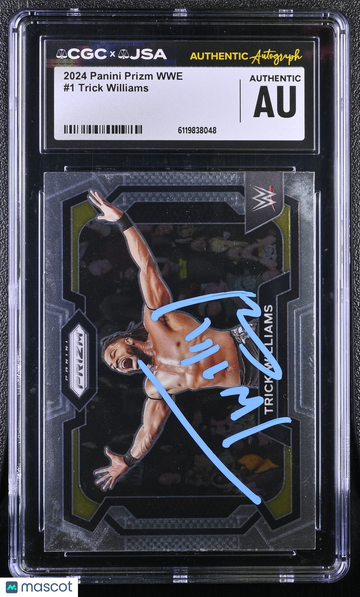 2024 Panini Prizm WWE Trick Williams #1 CGC Authentic JSA Auto Authentic