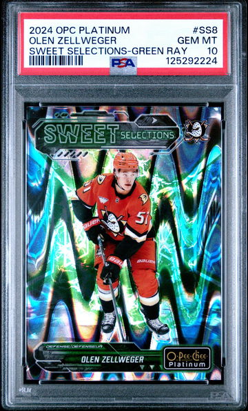 2024 Upper Deck O-Pee-Chee Platinum Sweet Selections Green Ray Olen Zellweger #SS8 /35 PSA 10
