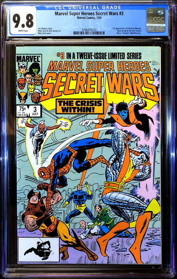Marvel SECRET WARS #3 🔥 1st Appearance Volcana & Titania 🔥 CGC 9.8 - WHITE 