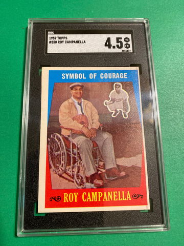 1959 Topps # 550 Roy Campanella 
