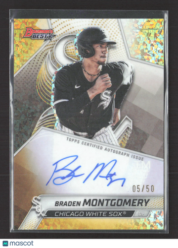 2025 Bowman's Best Braden Montgomery #B25-BM Gold Refractor /50