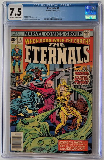 Eternals # 8 CGC 7.5 Jack Kirby Story/Art