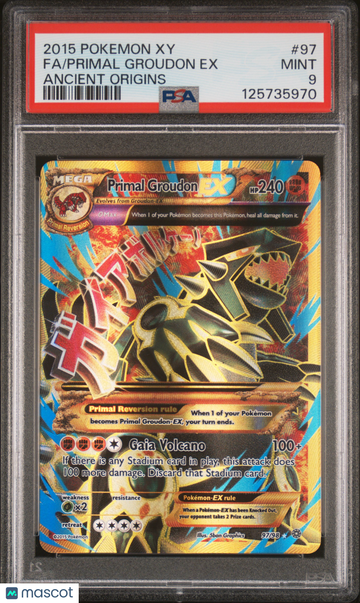 2015 Pokemon Xy Ancient Origins Primal Groudon EX Ancient Origins Fa PSA 9 #97