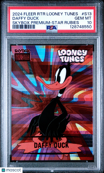 2024 Fleer Retro Looney Tunes Skybox Premium Daffy Duck 148/150 #S13 PSA 10