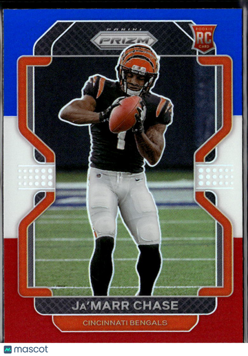 Ja'Marr Chase 2021 Panini Prizm RC Red White Blue Cincinnati Bengals
