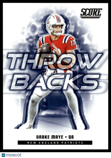 2025 Score Drake Maye #3 Throwbacks