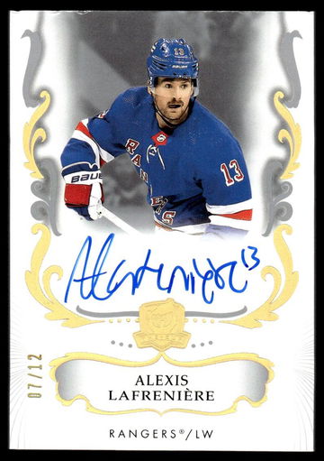 2023 Upper Deck The Cup 26 Alexis Lafrenière /12 VG New York Rangers Auto