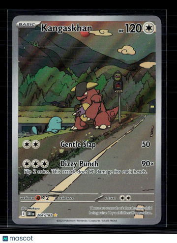 2025 Scarlet & Violet White Flare Kangaskhan Holo Secret Rare #204/182