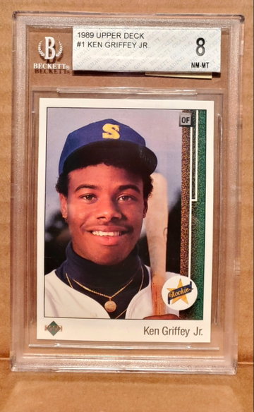 1989 Upper Deck Ken Griffey Jr. BGS 8 NMint-Mint