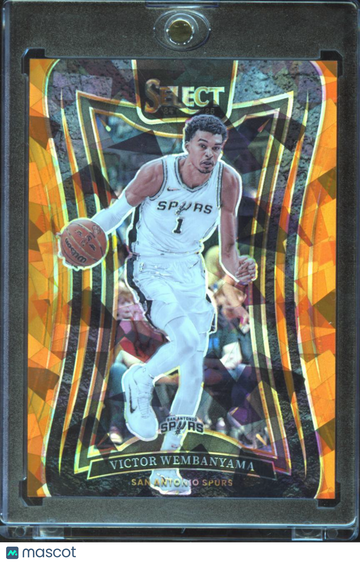2025 Panini Select Mezzanine Level Victor Wembanyama #309 Orange Prizm /275