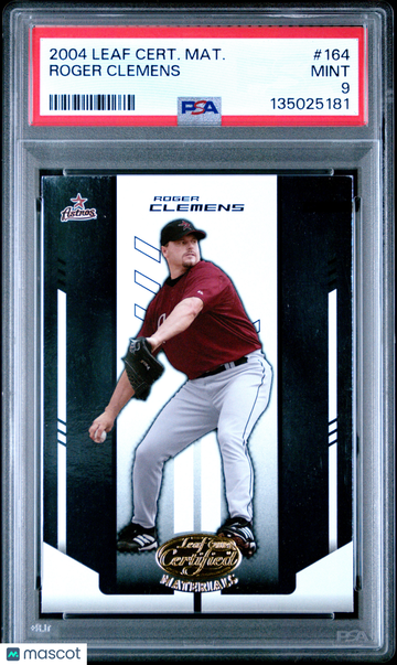 2004 Leaf Certified Materials Roger Clemens #164 PSA 9