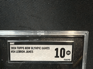 2024 Topps Now Olympic Games LeBron James #24 SGC 10 Trading Card