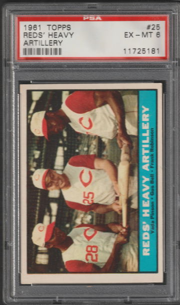 1961 Topps "Reds' Heavy Artillery" PSA 6
