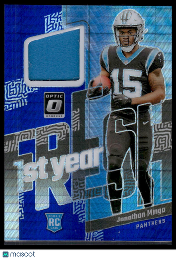 2023 Donruss Optic Jonathan Mingo #FYF-JM First Year Fresh Blue Hyper MEM