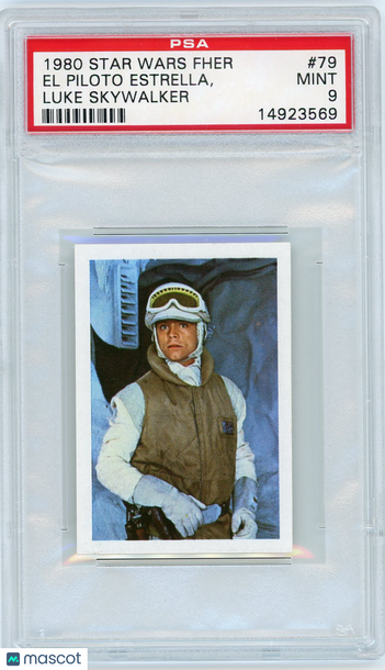 1980 Star Wars Fher El Piloto Estrella Luke Skywalker #79 PSA 9