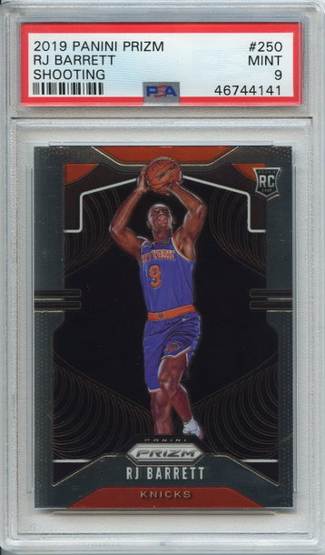 RJ Barrett Prizm Shooting Variation Rookie PSA 9 NEP