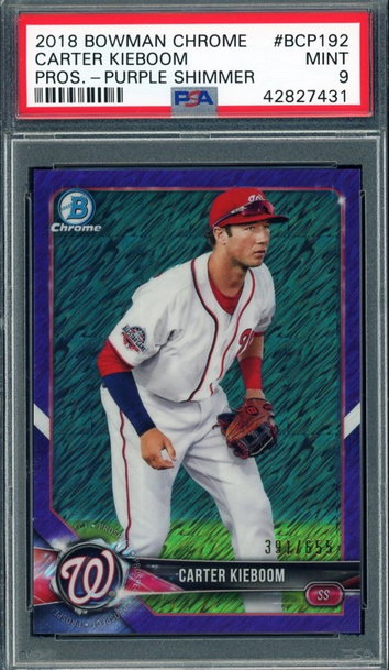 Carter Kieboom 2018 Bowman Chrome Purple
