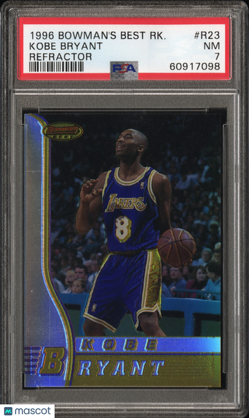 1996 Bowman's Best Rookie Kobe Bryant #R23 Refractor PSA 7