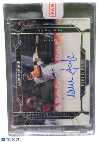 2022 Panini National Treasures Field Pass Aaron Judge #FP-AJ