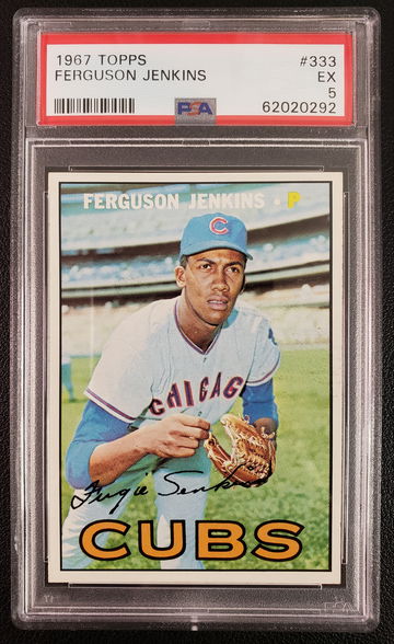 Ferguson Jenkins PSA 5 Topps 1967