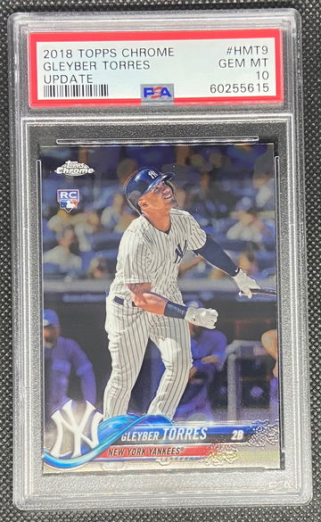 2018 Topps Chrome Update #HMT9 Gleyber Torres RC Yankees PSA 10