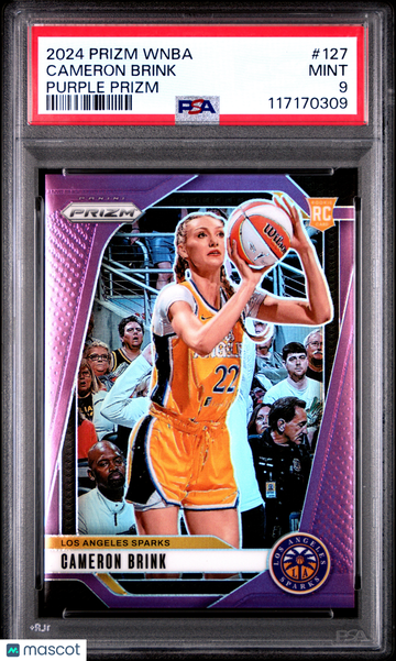 2024 Panini Prizm WNBA Cameron Brink #127 Purple PSA 9