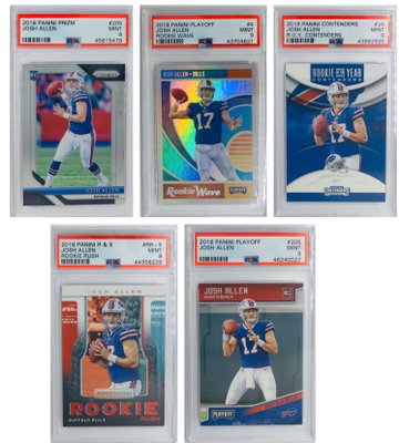 Josh Allen 2018 PSA 9 - Lot of 5