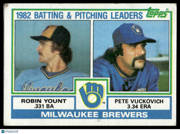 1983 Topps Brewers Leaders / Checklist (Robin Yount / Pete Vuckovich) #321