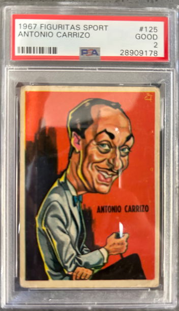 1967 Figuritas Sport Antonio Carrizo PSA 2
