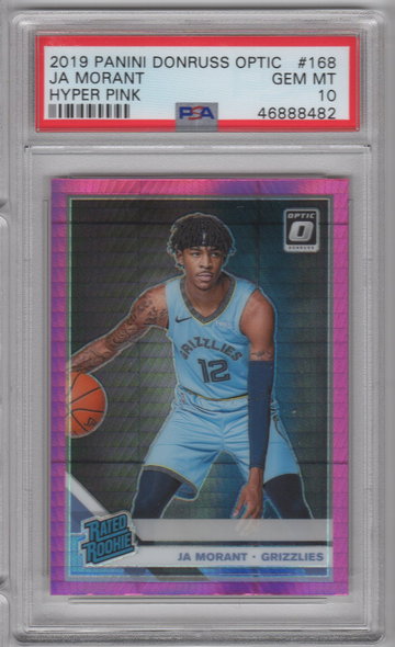2019 Optic Ja Morant Hyper Pink PSA 10