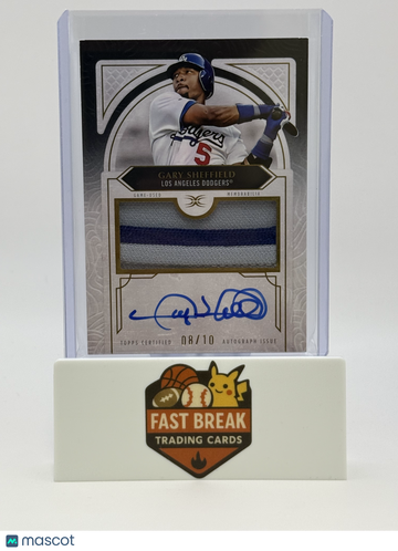 2025 Topps Definitive Collection Gary Sheffield #DAR-GS /10 Game-Used Patch Memorabilia