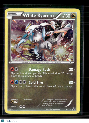 2012 Black & White Promos White Kyurem Holo Black Star Promo #BW59