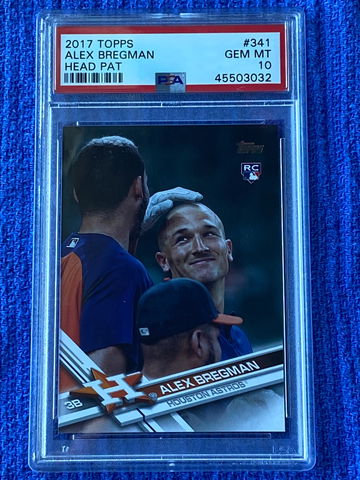 2017 Topps Head Pat Alex Bregman PSA 10 Rookie