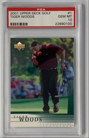 Tiger Woods 2001 Upper Deck PSA 10 RC 