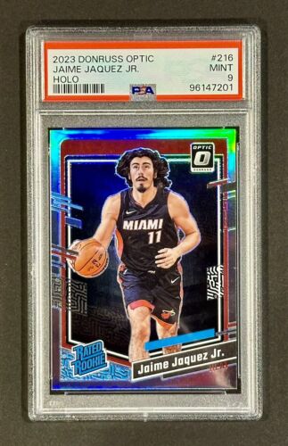 2023-24 Donruss Optic JAIME JAQUEZ JR RC HOLO SILVER PRIZM PSA 9 MINT Miami Heat