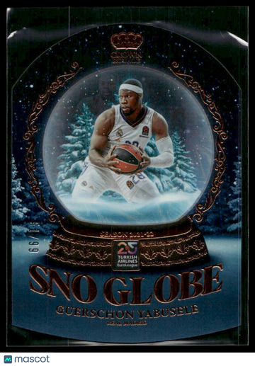 2024-25 Panini Crown Royale EuroLeague Snow Globe Guerschon Yabusele #17 /99