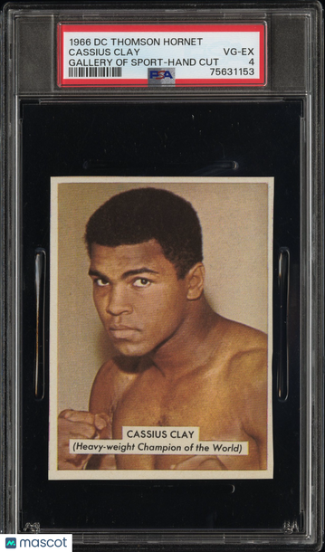 1966 D.C. Thomson Hornet Gallery Of Sport Hand Cut Cassius Clay PSA 4
