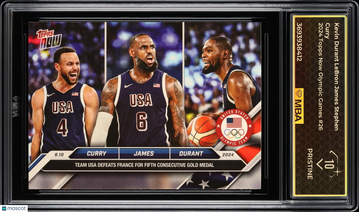 2024 Topps Now Olympic Games Kevin Durant LeBron James Stephen Curry #26 MBA 10