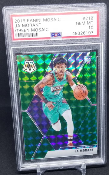 Ja Morant 2019 mosaic green psa 10