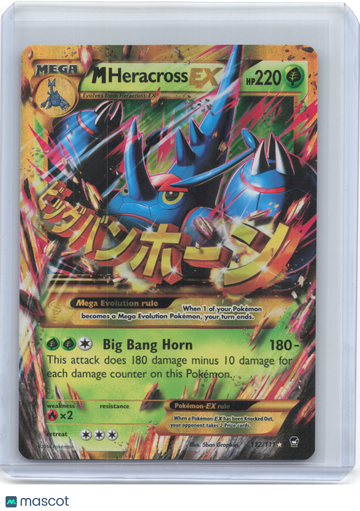 Furious Fists M Heracross EX Holo Secret Rare #112/111