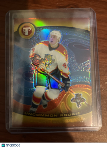 2003-04 Topps Pristine - [Base] - Gold Refractor Die-Cut Gregory Campbell #156 Gold Refractor Die-Cut Rookie