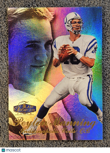 1998 Flair Showcase Peyton Manning #3 Row 3 Rookie RC Magnetic Holder included