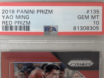 2018 Panini Prizm Yao Ming #135 Red PSA 10