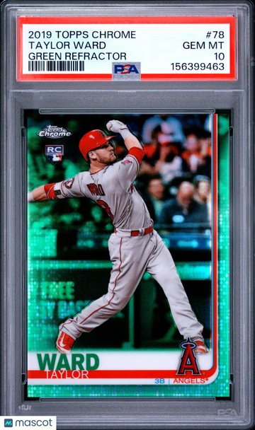 2019 Topps Chrome Taylor Ward #78 Green Refractor PSA 10