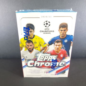 2020-21 TOPPS CHROME SOCCER UEFA CHAMPIONS LEAGUE Blaster Box NEW FACTORY SEALED