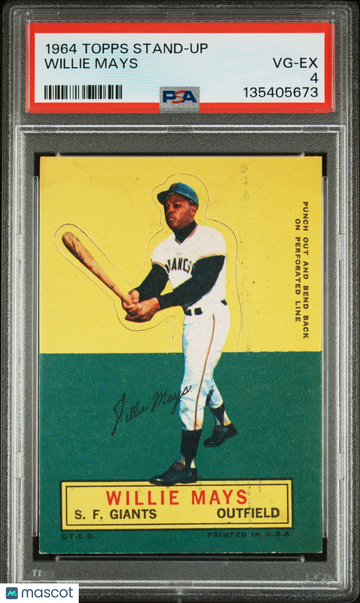 1964 Topps Stand-Up Willie Mays PSA 4