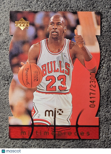 1998 Upper Deck MJx MJ Timeline Timepieces #13 Michael Jordan /2300