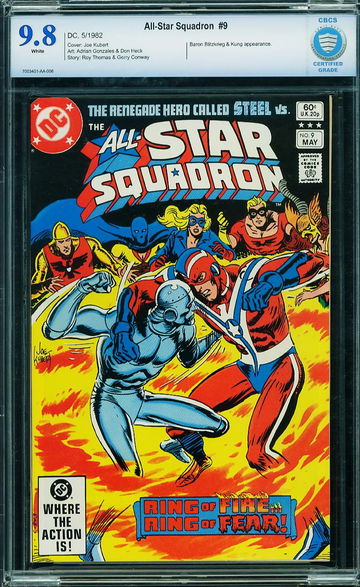 ALL-STAR SQUADRON #9, CBCS 9.8 NM/MT