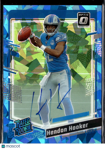 2023 Panini Donruss Optic Prizm Hendon Hooker #234 Blue Mosaic /15