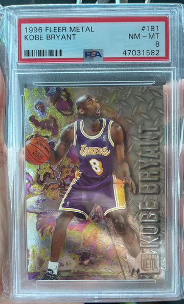 1996 fleer metal Kobe Bryant PSA 9